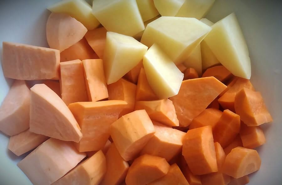 Вкусный, полезный и нежный крем-суп из батата и моркови | 5