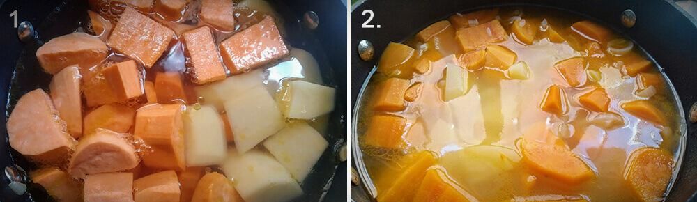 Вкусный, полезный и нежный крем-суп из батата и моркови | 9