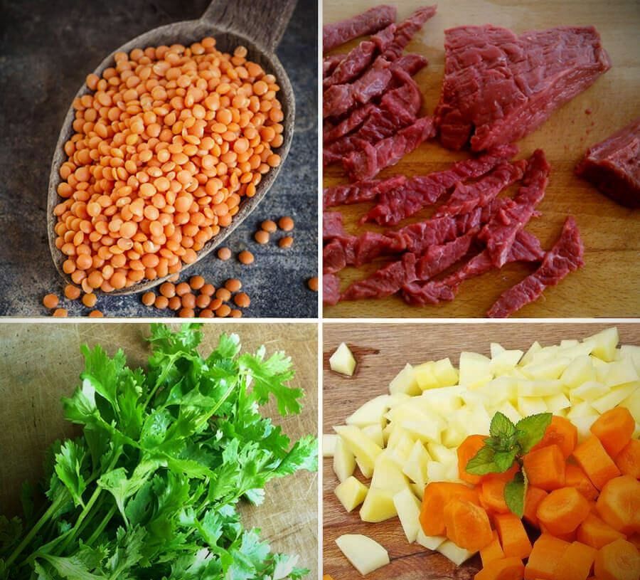 Рецепт сытного рагу из чечевицы с овощами и мясом | 3